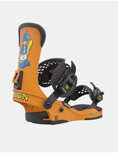 Union x Sims Nub '93 Force Custom House 2024 Snowboard Bindings - Orange vente chaude votre 